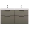 Image de Eqio Double Lavabo En Céramique, Meuble Sous-lavabo Avec - Burgbad