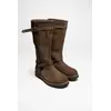 Image de Bottes d'hiver Hanwag pour hommes, modèle Grizzly TOP, en cuir avec doublure en peau de mouton, couleur marron, bottes de randonnée