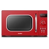 Image de Comfee CMSRO 20 di rd Four à micro-ondes de style rétro/rétro avec 8 menus auto, 5 niveaux de puissance, bouton de cuisson express, 20L, 800W, Passionate Red