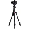 Image de Trépied compact Rollei Compact Traveler II aluminium noir tête à rotule Smartphone Appareil photo hauteur 180 cm - Neuf