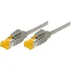 Image de Tecline 25 m Cat.6A, Cat6a, S/FTP (S-STP), RJ-45, RJ-45, mâle/mâle, gris