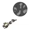 Image de Contacteur A Clef 3 Positions (marche, Arret, Contact) 5 Broches Metal Avec Ecrou Et Clefs 725-0267b - Mtd