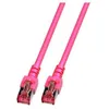 Image de Efb Elektronik K5519.5 Rj45 Câble Réseau, Câble Patch Cat 6 S/ftp 5.00 M Magenta Ignifuge, Sans Halogène, Avec Cliquet D'Encastrement, Contacts Do D694111
