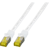 Image de EFB MK7001.0,25W EFB RJ45 Patchkabel S/FTP,Cat.6A,LSZH,Cat.7 Rohk.,0,25m,weiß