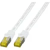 Image de Intellinet 741385 Rj45 Câble Réseau, Câble Patch Cat 6a (câble Brut Cat 7) S/ftp 2.00 M Blanc Sans Halogène 1 Pc(s) R704151
