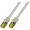 Image de Efb Elektronik Mk7001.1,5g Rj45 Câble Réseau, Câble Patch Cat 6a (câble Brut Cat 7) S/ftp 1.50 M Gris Ignifuge, Sans Ha