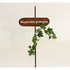 Image de Dandibo - Support Pour Plantes Grimpantes Fiche De Jardin 'la Pluie Apporte La Bénédiction' H-120 Cm Support Pour Plantes Grimpantes Fiche En Métal