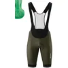 Image de Gonso Sitivo Bib M, Cuissard à bretelles court pour homme, Avec peau de chamois Sitivo Confort, Haute élasticité et élastique en silicone antidérapant, Coupe ajustée, Vert/Rouge, S en occasion ou reconditionné