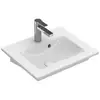 Image de Villeroy&boch - Venticello - Lave-mains 50x42 Cm, Avec Trop-plein, Avec 1 Trou De Robinetterie, Ceramicplus, Blanc Alpin 412450r1
