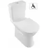 Image de Villeroy&boch - Wc Sur Pied Sans Bride Vicare Combipack Directflush En Céramique Et Duroplast - Coloris : Blanc