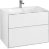 Image de Villeroy & Boch Finion meuble sous lavabo, 2 tiroirs, avec éclairage, 796x591x498mm, G01000GF