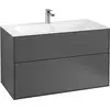 Image de Villeroy & Boch Finion meuble sous lavabo, 2 tiroirs, avec éclairage, 996x591x498mm, G02000GK
