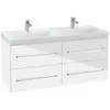 Image de Villeroy&boch - Avento - Meuble-vasque, 118x51x45 Cm, 4 Tiroirs, Crystal White A89300b4