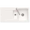 Image de Villeroy&boch - Evier 1 Bac 1/2 Villeroy Et Boch Siluet 60 R Blanc Ceramicplus Avec Vidage Manuel