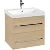Image de Villeroy & Boch Avento meuble sous lavabo, 2 tiroirs, 580x514x484mm, poignée chrome brillant, A88900VJ