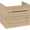 Image de Villeroy & Boch Avento Meuble sous lavabo, 2 tiroirs, 630x514x484mm, poignée chrome brillant, A89000VJ