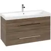 Image de Villeroy & Boch Avento meuble sous lavabo, 2 tiroirs, 980x514x484mm, poignée chrome brillant, A89200VH
