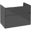 Image de Villeroy & Boch Collaro Meuble sous-lavabo, 2 tiroirs, lavabo au centre, 754x546x444mm, C01000FP