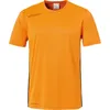 Image de Uhlsport Essential Maillot manches courtes homme - Orange fluo / Noir