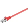 Image de 10X Goobay 50153 CAT 5e Patch Cord, F/UTP, Rot, 3 m - CCA Kupfergemisch