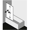 Image de Kermi Vantail Diga 2pl 1200x 1500 Bv : 1185-1205 Sihg Verre Trempé Transparent