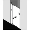Image de Kermi Porte Battante Filia Xp 1gr 1800x 2000 Bv : 1760-1810 Sihg Verre Trempé Transparent