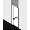 Image de Kermi Porte Battante Filia Xp 1tl 1000x 2000 Bv : 980-1010 Sihg Verre Trempé Transparent