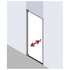 Image de Kermi Porte Battante Raya 1wr 1000x 2000 Bv : 968-1008 Simg Verre Trempé Transparent