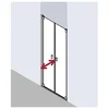 Image de Kermi Porte Battante Raya Ptd 0800x 2000 Bv: 758-818 Simg Verre Trempé Transparent