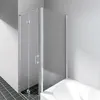 Image de Kermi Liga Paroi Latérale Tvd 750 X 1600mm Argent Mat Verre Trempé Transparent