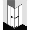 Image de Kermi Liga Demi-pièce D’angle À Droite C2r 1200 X 1850mm Argent Satiné Verre Trempé Transparent