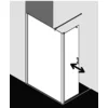 Image de Kermi Liga Walk-in T1l 1000 X 2000mm Argent Mat Verre Trempé Transparent