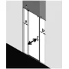 Image de Kermi Porte Battante Pega 1al 1030x 2000 Gak : 990-1015 Sihg Verre Trempé Transparent