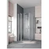 Image de Kermi Porte Battante Pega 1nr 1030x 2000 Gak : 990-1015 Sihg Verre Trempé Transparent