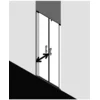 Image de Kermi Porte Battante Pega Ptd 1200x 1850 Bv : 1150-1200 Sihg Verre Trempé Transparent