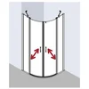 Image de Kermi Lip5009020vpk Quart De Cercle Liga P50 0900x