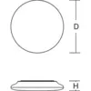 Image de Rzb - Zimmermann Applique Murale/plafonnier Led 221176.002.2 3000/4000/5700 K, Ws Hb 501 4051859426912