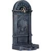 Image de Relaxdays - Fontaine De Jardin Antique Design Nostalgique Antiquités Aluminium Jardin Robinet Hxlxp: 83 X 39 X 33 Cm, Gris