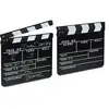Image de Clap De Cinéma, Lot De 2, Hollywood, Film, Clapet, Couper Les Scènes, Inscription, Déco, Hxlxp: 26 X 30 X 30 Cm, Noir