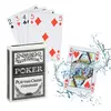 Image de Relaxdays Cartes de poker en plastique, jeu de cartes imperméable, résistant aux déchirures et aux plis, 54 cartes, Texas Hold'em, set de poker professionnel