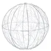 Image de Relaxdays   Boule Décorative Led Argentée 20 Cm   Sphère Lumineuse À Piles Pour Décoration Intérieure   Design Moderne Pour Noël Et Toute L'Année
