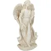 Image de Relaxdays   Figurine De Jardin Ange En Pierre Artificielle   Résistante Aux Intempéries Et Au Gel   Décoration Intérieure Et Extérieure   46,5 Cm, Blanc Crème