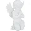 Image de Relaxdays   Figurine De Jardin Ange Prieur En Pierre Artificielle   Résistante Aux Intempéries Et Au Gel   Dimensions 36x22,5x17 Cm   Décoration Balcon Et Terrasse