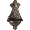 Image de Relaxdays - Fontaines Murales, Éviers De Jardin Aspect Nostalgie, Robinet Et Évier Suspendu, Hlp 66 X 37 X 19,5 Cm, Bronze
