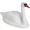 Image de Déco De Jardin Cygne, Flottant, Pour Attacher, Plastique, Résistant Aux Intempéries, Figurine D'Étang, Blanc - Relaxdays