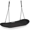 Image de Nid D'Oiseau Balançoire Xxl, Pour Enfants & Adultes, 100 Kg, Plusieurs Personnes, Ovale, 141,5 X 43,5 Cm, Noir - Relaxdays