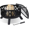 Image de relaxdays 10032690_0 relaxdays Feuerschale schwarz 62,0 cm