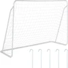 Image de Relaxdays - But de football de jardin, pour enfants et adultes, grand format, dimensions : 153 x 217 x 75 cm, en métal, but de football robuste, blanc