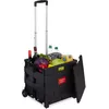 Image de Relaxdays - Chariot Achats Pliable, Avec Poignée Télescopique Et Couvercle, Chariot De Transports, 35 Kg, Hlp 99x45x38 Cm
