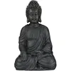 Image de Relaxdays   Statue Bouddha Assis 40 Cm   Résine Résistante Aux Intempéries Et Au Gel   Décoration Feng Shui Pour Jardin Et Balcon